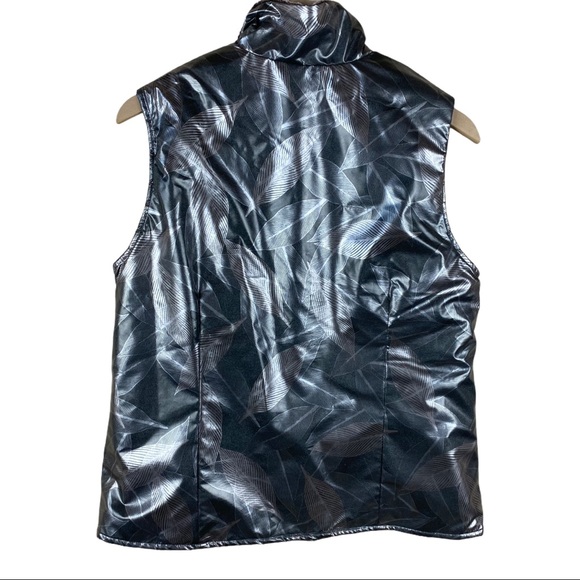 Robert Kitchen Silver Metallic Vest Fleece Medium - Picture 4 of 10